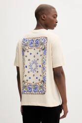 Desigual pamut póló BACK PANEL PAISLEY - bézs S