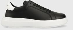 Calvin Klein bőr sportcipő LOW TOP LACE UP LTH - fekete Férfi 44 - answear - 37 990 Ft