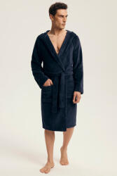 Henderson Naps meleg férfi fürdőköpeny, sötétkék, L