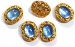  Charm Acvamarin 12x10x8 mm cupro aurit pentru bratari si coliere 1 buc