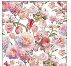 Ambiente Roses and tulips papírszalvéta 25x25cm, 20db-os