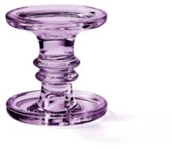 Ambiente Üveg gyertyatartó - Lila, nagy méret