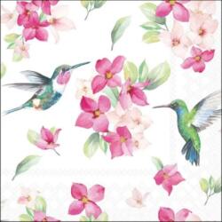 Ambiente Diligent hummingbirds papírszalvéta 33x33cm, 20db-os
