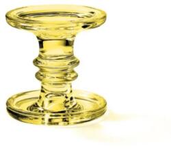 Ambiente Üveg gyertyatartó - sárga, nagy méret