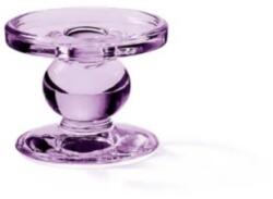 Ambiente Üveg gyertyatartó - Lila, kis méret