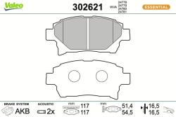 VALEO Sada brzdových platničiek kotúčovej brzdy VALEO 302621 (302621)