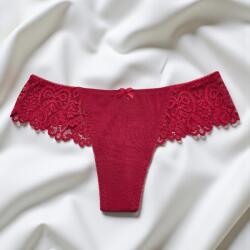 Lemila Női elegáns csipkés pamut tanga Piros, M 113114