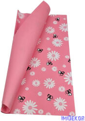  Fólia ív 57x56cm 20db/csomag Méhecske mintás - Rózsaszín