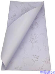  Fólia ív 57x56cm 20db/csomag Vegyes virágmintás - Világos Lila