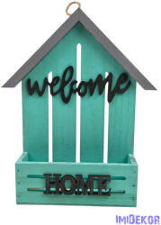  Welcome feliratos faháztartó - Menta