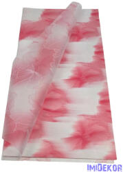  Fólia ív 57x56cm 20db/csomag Hibiszkusz virágmintás - Pink-Fehér