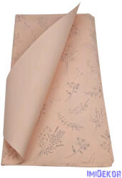  Fólia ív 57x56cm 20db/csomag Vegyes virágmintás - Barack