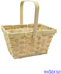  Színes füles bambusz kosár tégla - Sárga