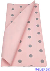  Fólia ív 58x58cm 20db/csomag Pöttyös - Rózsaszín