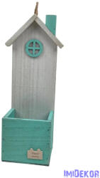  Hand made címkés faháztartó - Menta