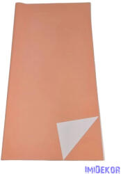  Kétoldalú színes fólia ív 57x57cm - Barack-Fehér