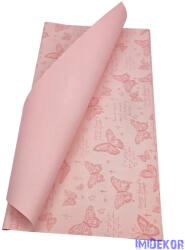  Fólia ív 57x56cm 20db/csomag Lepke mintás - Rózsaszín