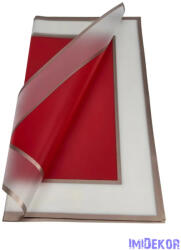  Fólia ív 58x58cm 20db/csomag Metál kerettel - Piros