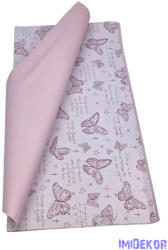  Fólia ív 57x56cm 20db/csomag Lepke mintás - Lila