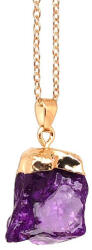 R. M. ékszer Intuíció kvarc nyers színezett medál lila nyaklánccal 2-3cm (022364)