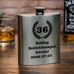NagyAjándék. hu Egyedi születésnapi fém flaska