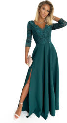 Numoco 309-5 Rochie Maxi pentru Nuntă Botez cu Dantelă Verde (171435)
