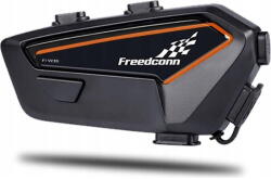 FreedConn Sistem de comunicare hands-free pentru motocicleta FreedConn F1 V2 EU, Bluetooth 5.2, Negru (F1 V2 EU)