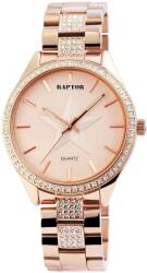 RAPTOR Ceas femei, Raptor, auriu, strasuri cristale, bratara inox aurie (RA10162-002) Ceas