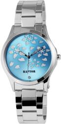 RAPTOR Ceas dama, Raptor, argintiu, cadran multicolor cu cristal, bratara inox (RA10078-003) Ceas