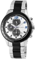 Just Watch Ceas barbatesc, Just Watch, cronograf, data, 24h, bratara inox, 49mm (JW11515-GR) Ceas