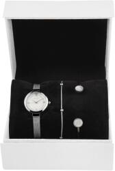 Just Watch Set cadou, ceas dama, Just Watch, argintiu, 2 bratari (JW10103-001) Ceas