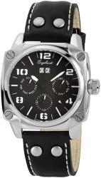 Engelhardt Ceas barbati, Engelhardt, automatic, carcasa argintie, cadran si curea piele neagra (387721029013) Ceas