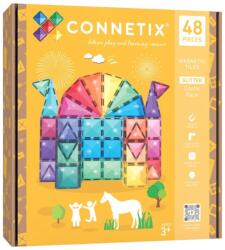 Connetix Mágneses építőkészlet Glitter Castle Pack 48 darabos golyópálya (CT-G-00048-GP)