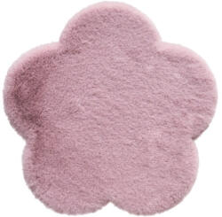 SoleVito Covor pufos Solevito Romance model floare mov Ø 60 cm (MO01-35 MAUVE 60X60CM) Covor