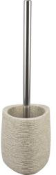form&style Garnitură perie WC form&style DREIECK, design triunghiular, bej, aspect de piatră (BPO-2005E-1 SAND)