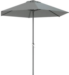 Soluna Umbrelă terasă cu stâlp central Soluna Nancy Ø 250 cm H 244 cm 160 g/mp poliester gri închis (USB35256 DARKGREY)