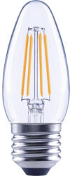 Flair Bec LED variabil Flair E27 4W 470 lumeni, glob clar lumânare, lumină caldă (C35 CLEAR_E27_4W_470LM_DIM_2700K_CR)