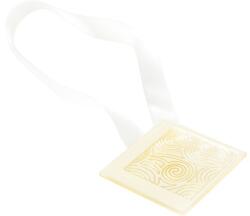 Mendola Magnet decorativ Mendola Square pentru perdea - cu panglică de fixare, crem (246-SQUARE-02)