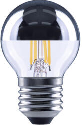 Flair Bec LED Flair E27 4W 380 lumeni, glob clar G45, lumină caldă (G45 SILVER CROWN_E27_4W_400LM_827)