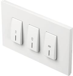 TEM Întrerupător triplu pentru baie TEM, alb, pentru doză de 4 module (TEM-CM25PWOL-B)
