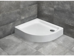 Radaway Cădiță de duș semirotundă Radaway Siros E 90x80x17 cm acril alb stânga SBE8917-1L (SBE8917-1L)