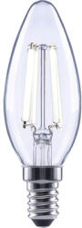 Flair Bec LED variabil Flair E14 6W 806 lumeni, glob clar lumânare, lumină neutră (C35 CLEAR_E14_5.5W_806LM_DIM_4000K_)