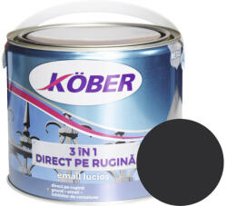Köber 3in1 Email lucios anticoroziv Köber 3 în 1 Direct pe rugină negru 2, 5 l (E81900L-C2.5L)