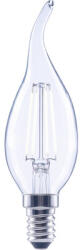 Flair Bec LED variabil Flair E14 4W 470 lumeni, glob clar lumânare decorativă, lumină neutră (CL35 CLEAR_E14_4W_470LM_DIM_4000K_C)