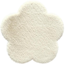 SoleVito Covor pufos Solevito Romance model floare bej Ø 60 cm (MO01-22 BEIGE 60X60CM) Covor