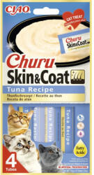 CIAO Recompensă pentru pisici CIAO Churu Skin&Coat cu ton fără cereale, gluten, lactoză și zahăr 4x14 g (EU671)