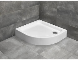 Radaway Cădiță de duș semirotundă Radaway Siros E 90x80x17 cm acril alb dreapta SBE9817-1R (SBE9817-1R)
