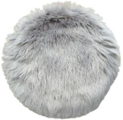 SoleVito Pernă scaun Solevito blană artificială, gri Ø 35 cm (SP05-02 LIGHT GREY 35X35 CM ROUND)