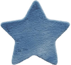 SoleVito Covor pufos copii Solevito Romance formă stea albastru 80 cm (MO01-67 BLUE 80X80CM STAR 1) Covor