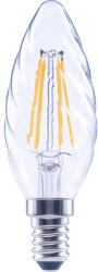 Flair Bec LED variabil Flair E14 4W 470 lumeni, glob clar lumânare rotită, lumină caldă (CT35 CLEAR_E14_4W_470LM_DIM_2700K_C)